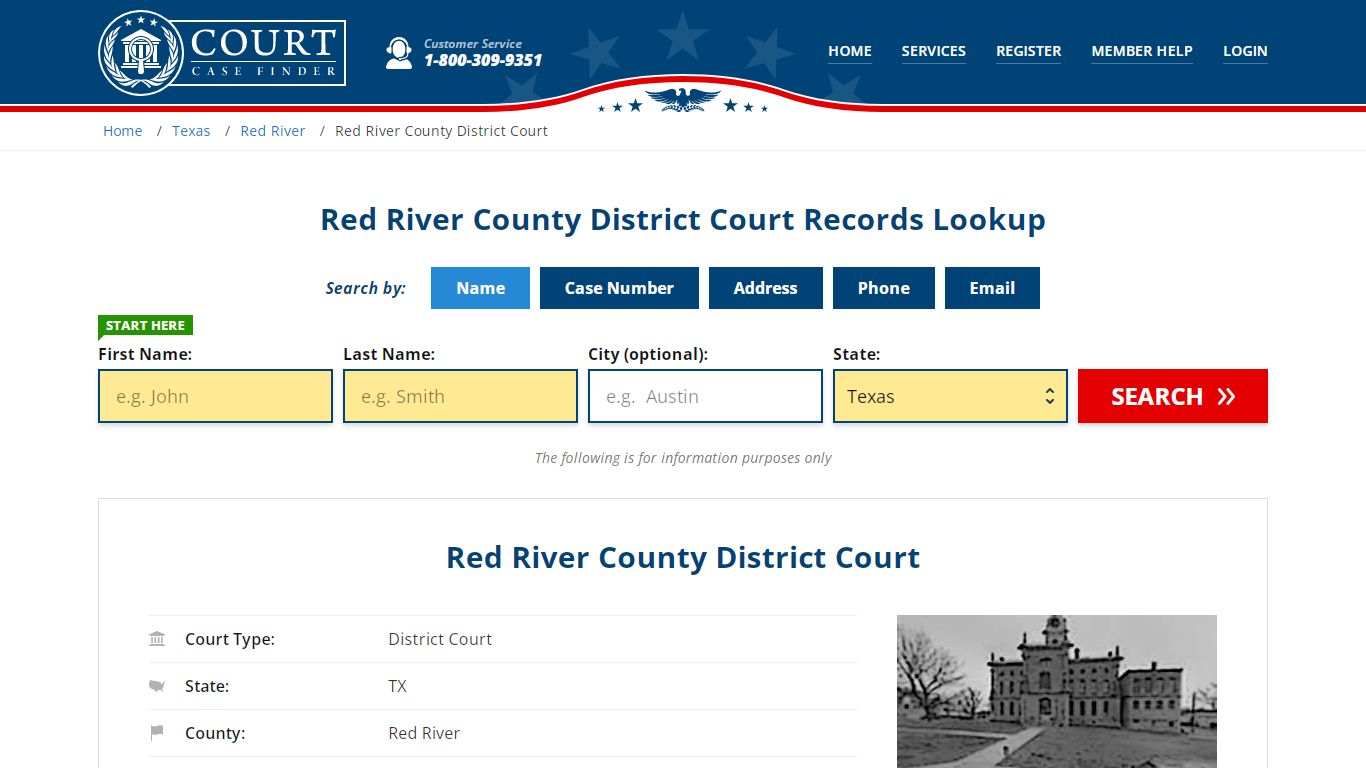 Red River County District Court Records Lookup